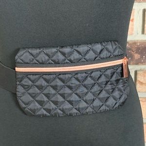 NWOT Mini Quilted Belt Purse